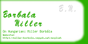 borbala miller business card