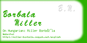 borbala miller business card